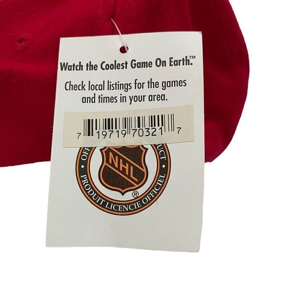 Vintage Detroit Red Wings Hat Cap Adjustable Drew Pearson NHL Hockey Mens - Picture 9 of 9